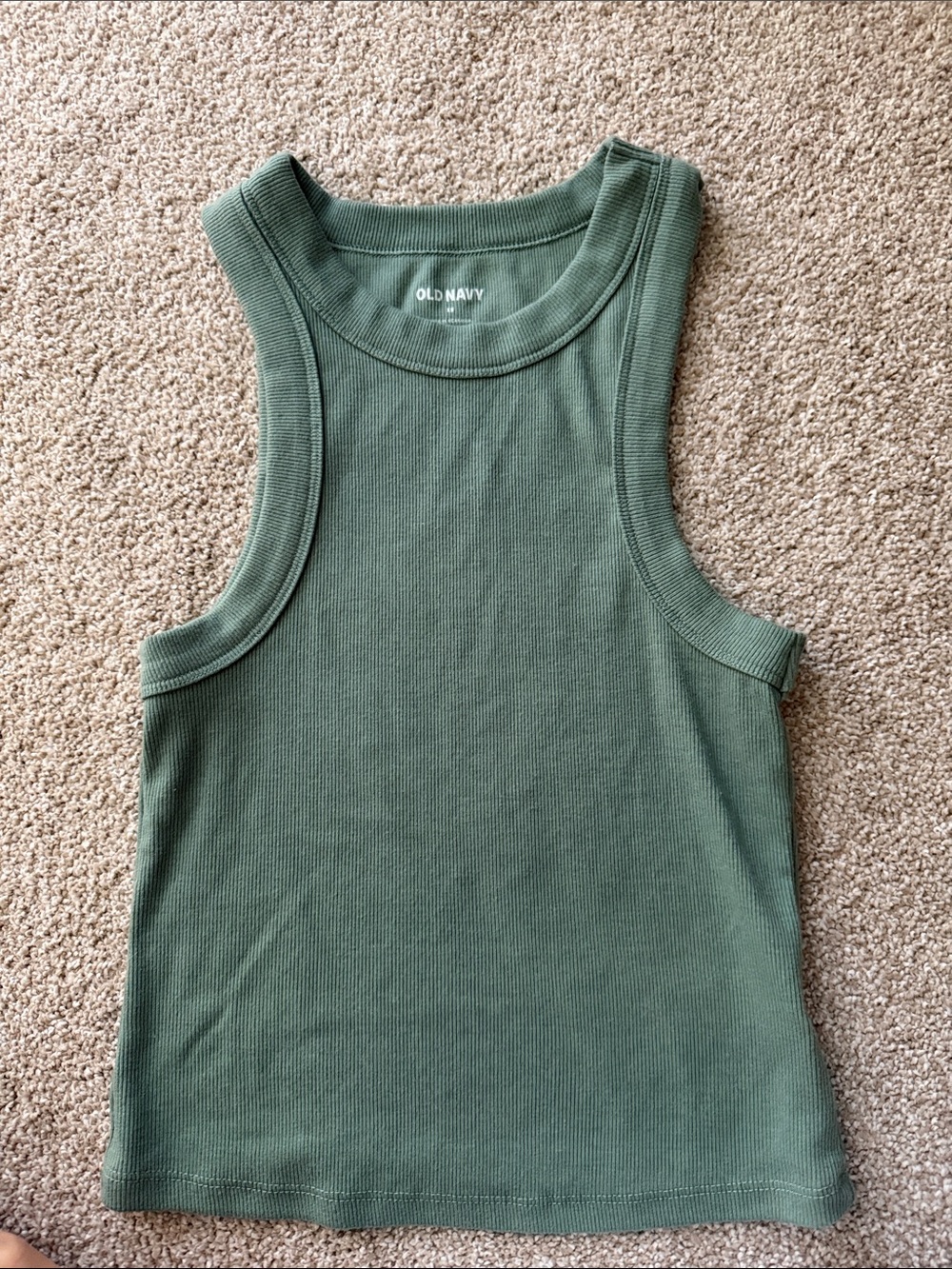 Old Navy Olive Green Ribbed Tank